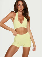 Final Form Active 4 Invisible Scrunch Shorts Lemongrass