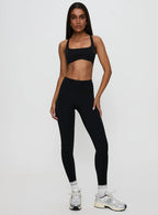Finish Line Active Cross Back Top Black