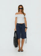 Baseline Boat Neck Top Grey Marle