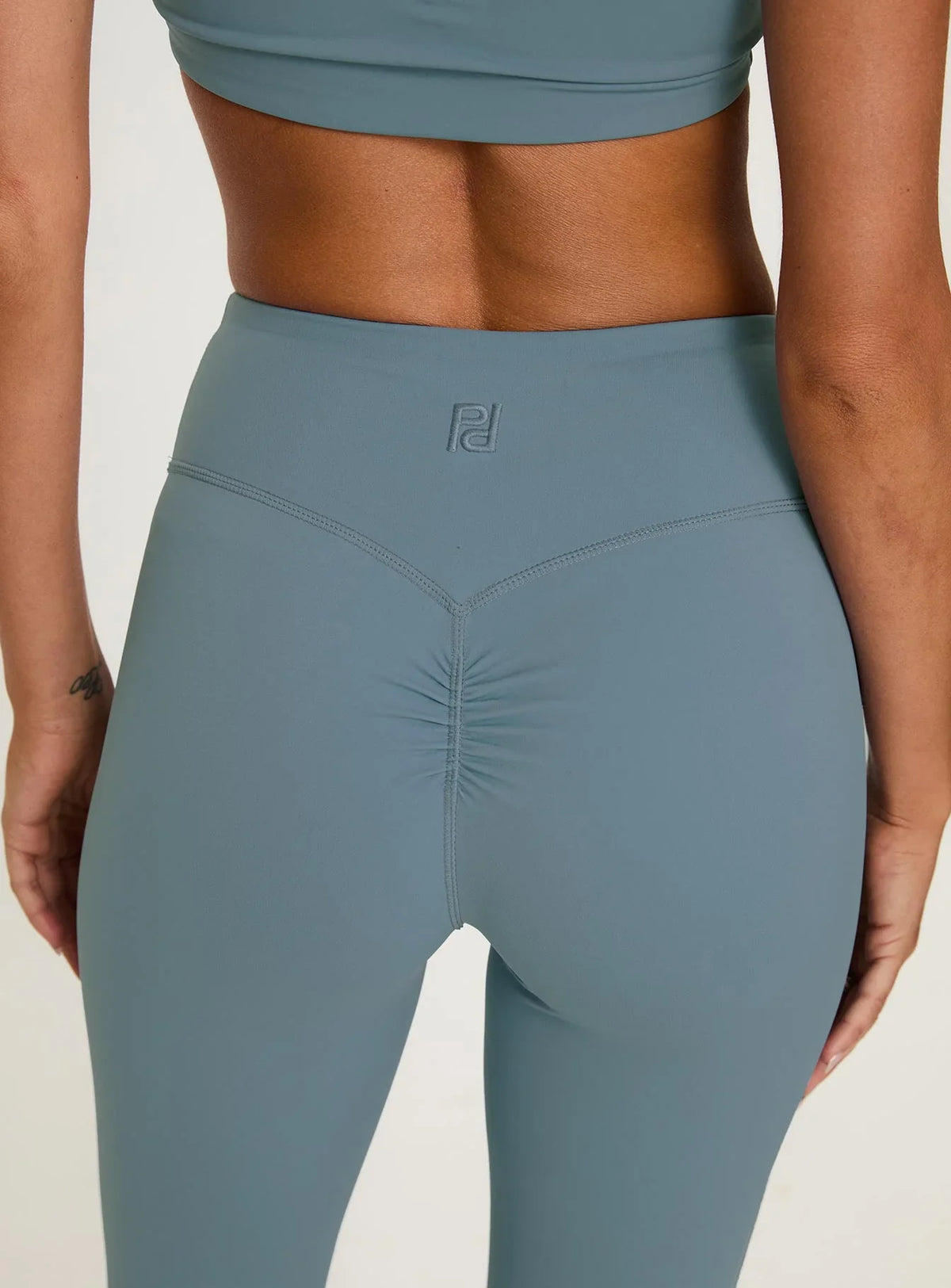 Dellah Ruched Back Leggings Blue