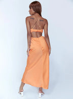 Giselle Midi Dress Orange