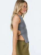 Uzo Top Grey