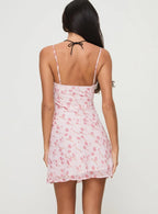 Valencia Mini Dress Pink Floral