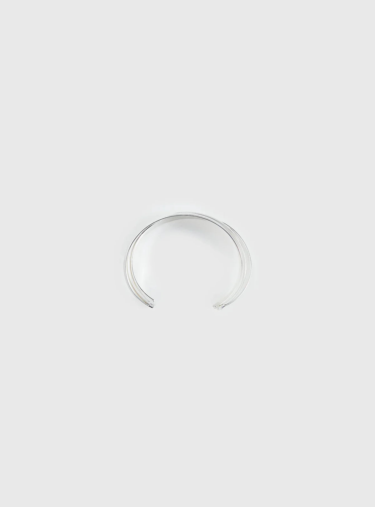 Affluent Layered Cuff Silver