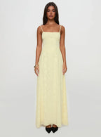 South Of France Maxi Dress Yellow Petite